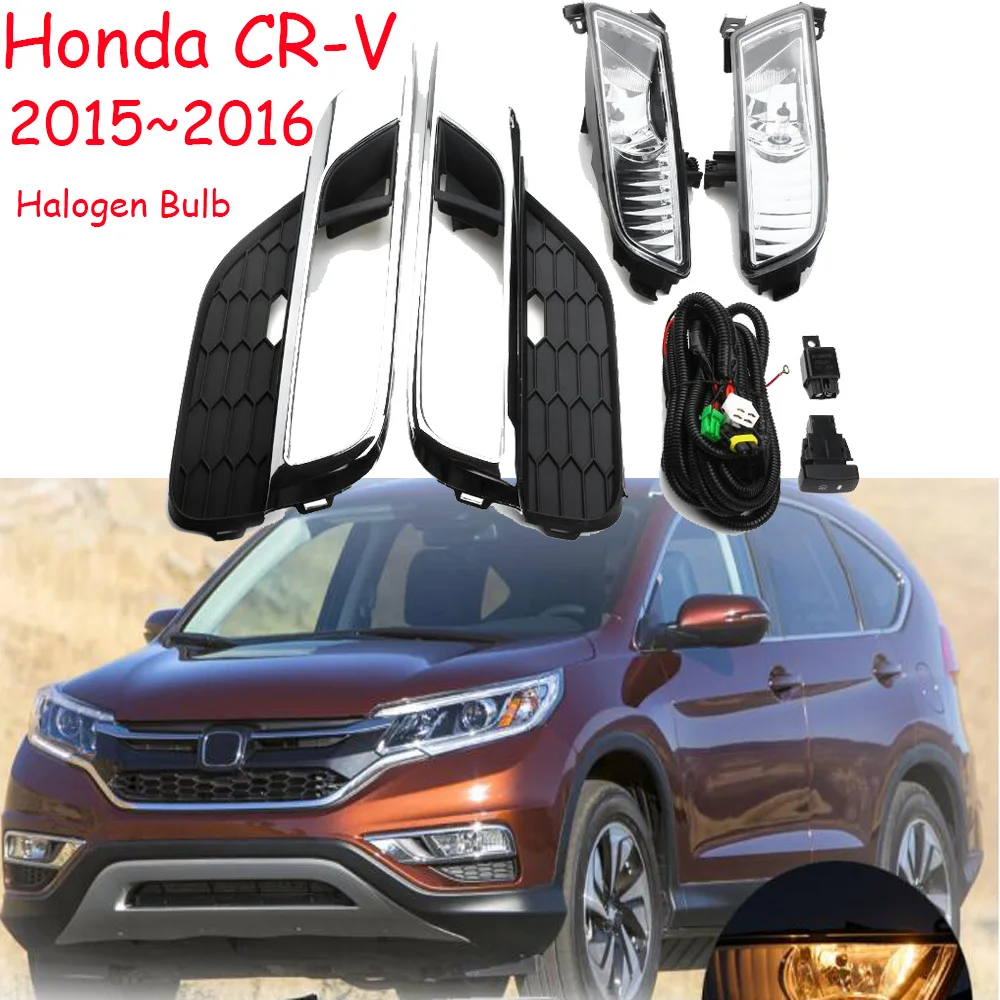 Автомобильный бампер, головной светильник для Honda CR-V CRV, противотуманный светильник г., галогенная лампа, 4300 К, провод hanress, фара для CRV CR-V, противотуманная фара