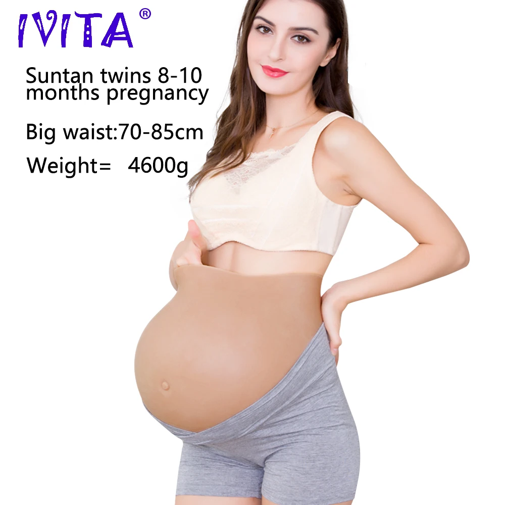 Лидер продаж реалистичный силиконовый имитационный живот IVITA для беременных