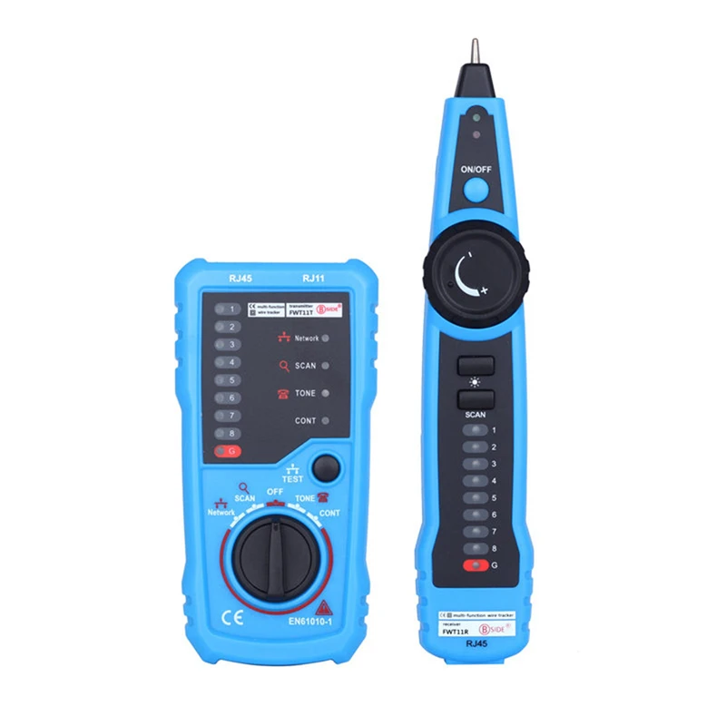 

BSIDE FWT11 Handheld Network Cable Tester RJ11 RJ45 Cat5 Telephone Wire Tracker Tracer Toner Ethernet Line Finder High Quality