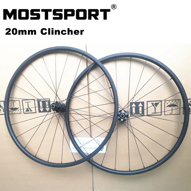 

20mm Clincher Carbon Wheels Disc Brake Custom-made Carbon Hub