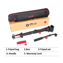 Upgraded JIEYANG JY0506 Aluminum Professional Video Monopod Tripod For Video Camera DSLR Camcorder & Panoramic Fluid Head & Bag