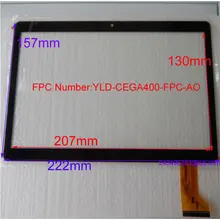 Replacement YLD-CEGA400-FPC-AO touch screen for 9.6 inch I960,MTK6592T,T950S tablet with screen dimension 157*222mm