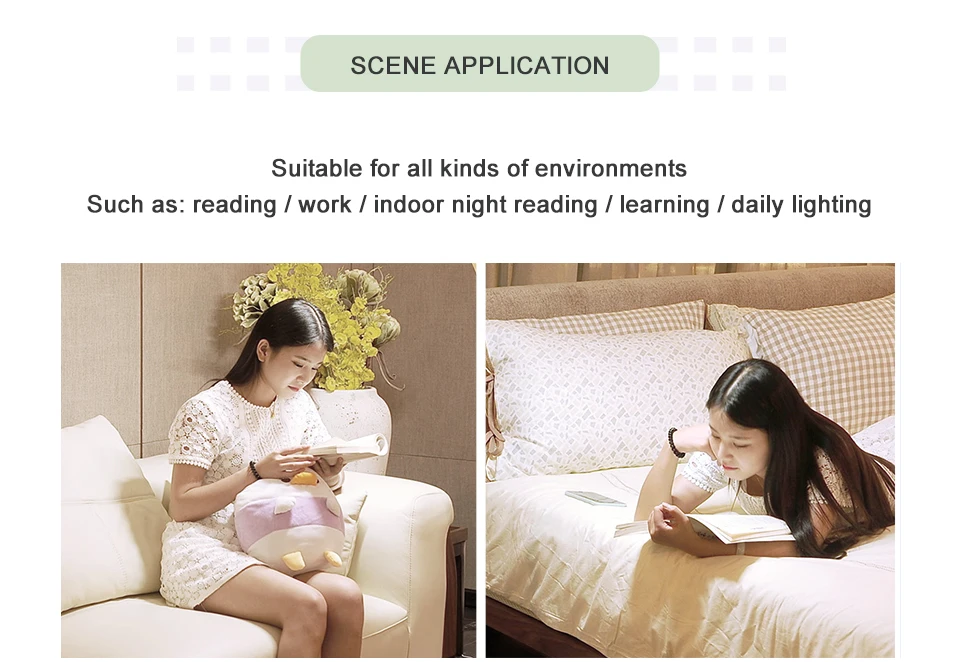 EeeToo USB Rechargeable LED Night Light for Children Desk Lamp Eye Protection LED Table Lamp with 18650 Battery Clip Night Lamp (17)