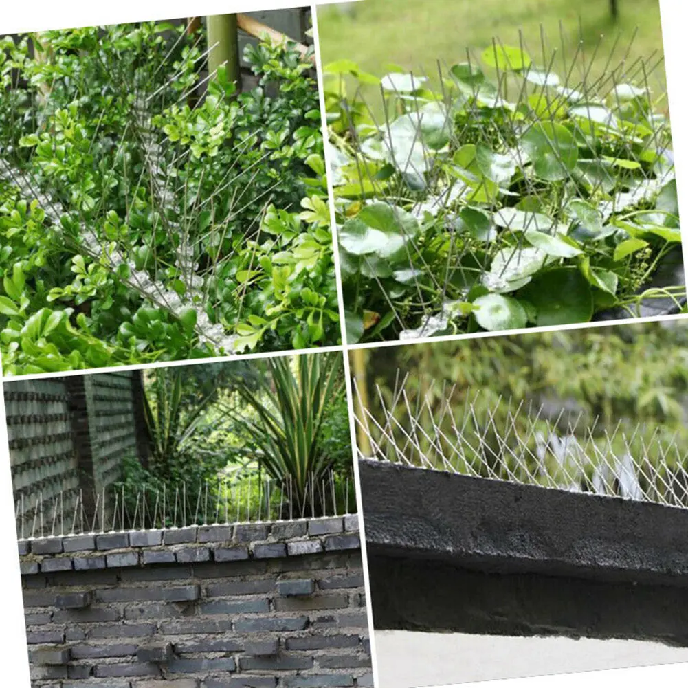 

5 Pcs Stainless Steel Protection Against Bird Spines Portable Durable for Fence Barn Airport QP2