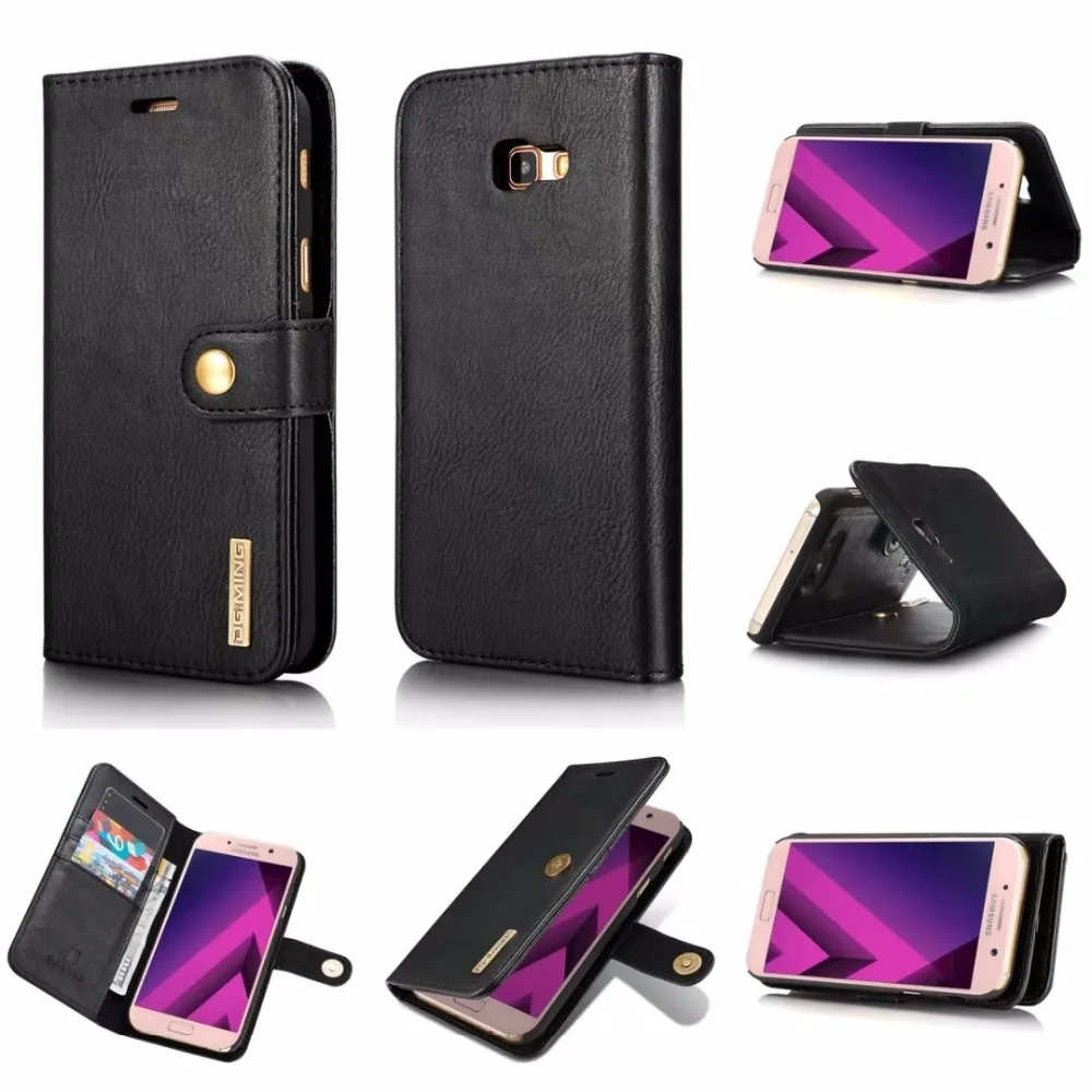 

DG.MING 3 Card Slots J3 2017 Removable Case For Galaxy J5 J7 2017 Magnetic Leather Cover for Samsung J320 J520 J720 Wallet Case