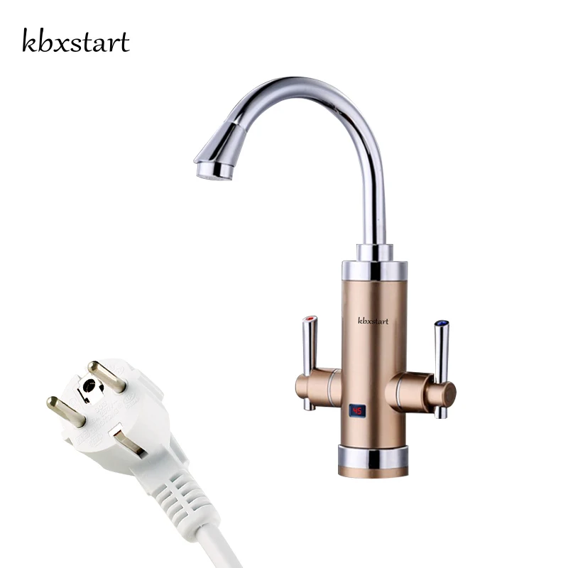 Кухонный водонагреватель Kbxstart кран с двумя ручками 3400 Вт Электрический