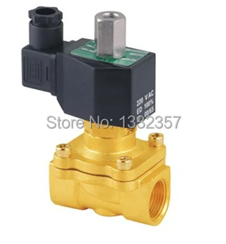 

Free Shipping 1/2'" Normally Open Brass Electric Solenoid Valve 2W160-15-NO DC12V,DC24V,AC110V or AC220V