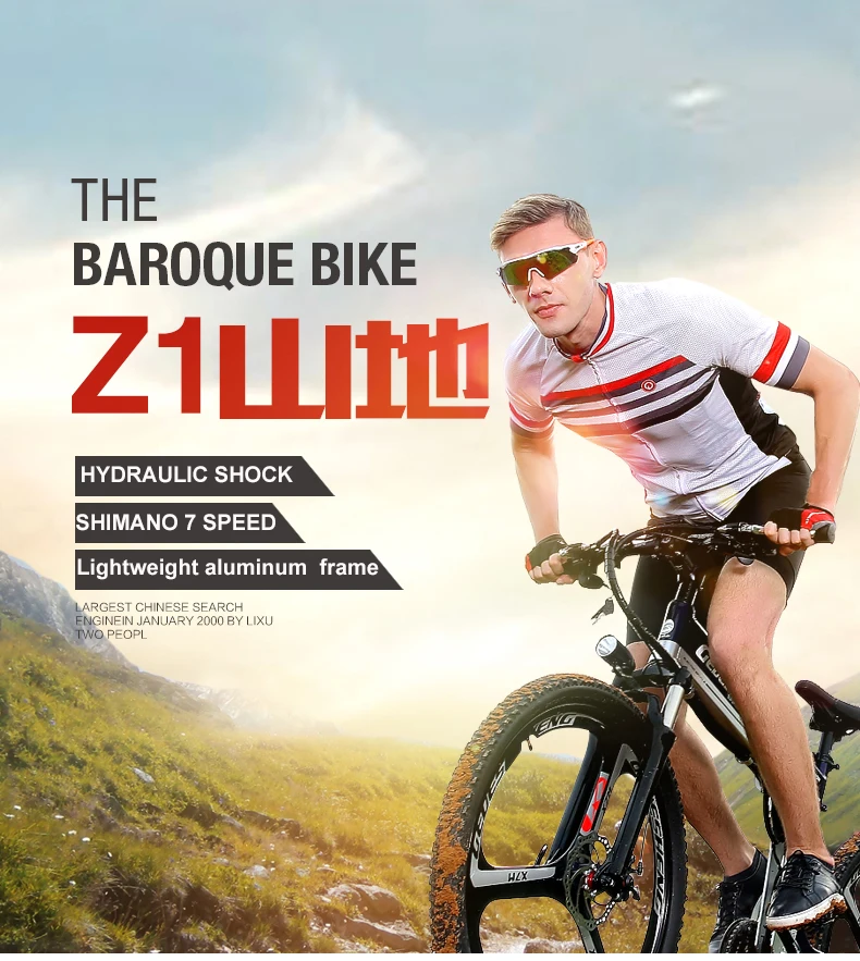 Top 26 Electric bicycle 48v hidden lithium battery 400W MTB ebike high speed motor  ABS brake Fold Electric mountain bike transporta 0