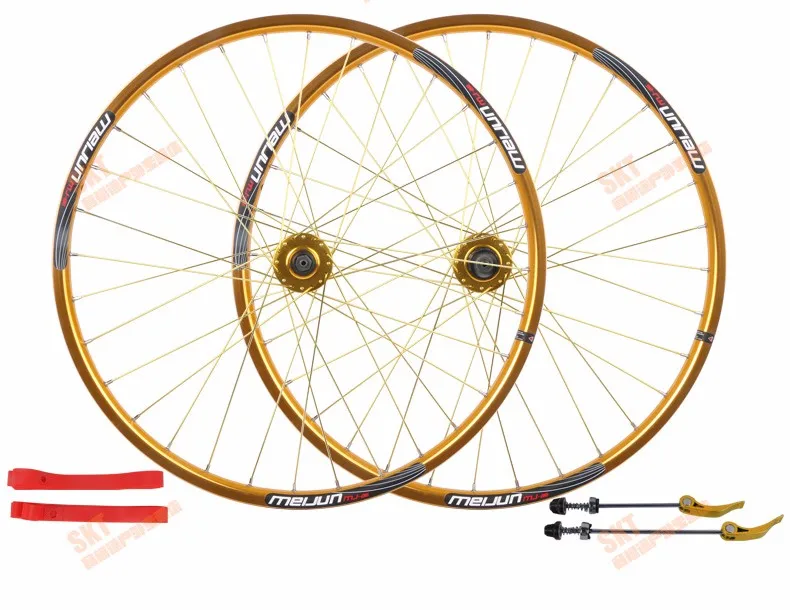 Best MEIJUN mountain bike Disc brake wheel 26 inch 32 hole before and after the bicycle wheel Aluminum Alloy bicycle wheels DIY color 9 Best MEIJUN mountain bike Disc brake wheel 26 inch 32 hole before and after the bicycle wheel Aluminum Alloy bicycle wheels DIY color 9