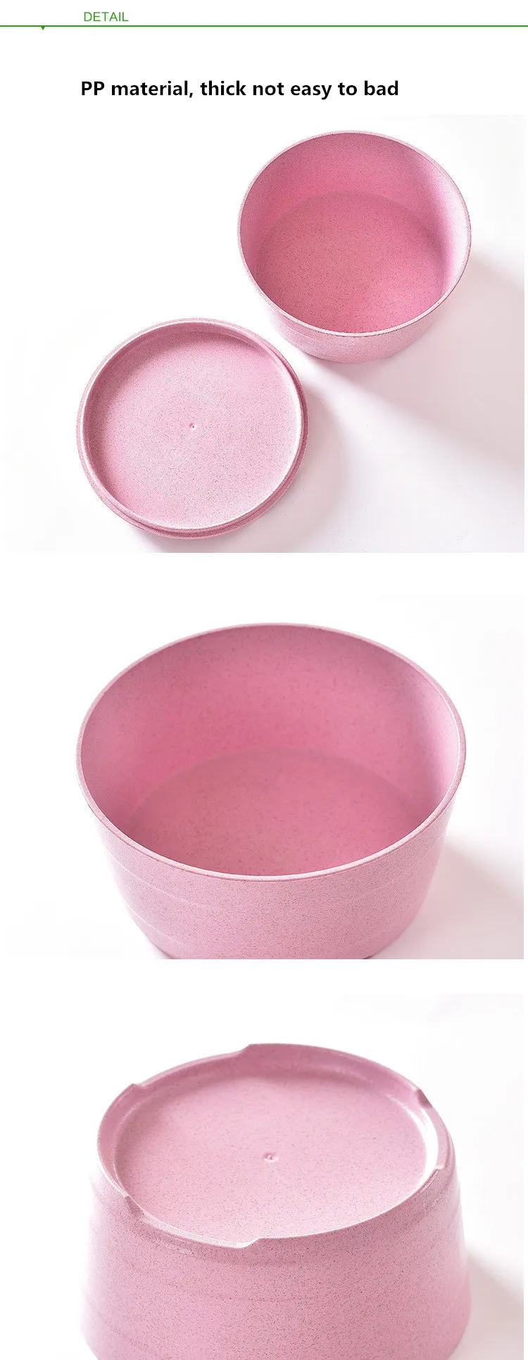 HOMETREE 3 цвета домашняя Экологичная пшеничная соломенная рисовая миска с крышкой Новая креативная чаша-капля здоровая посуда кухонная посуда H496