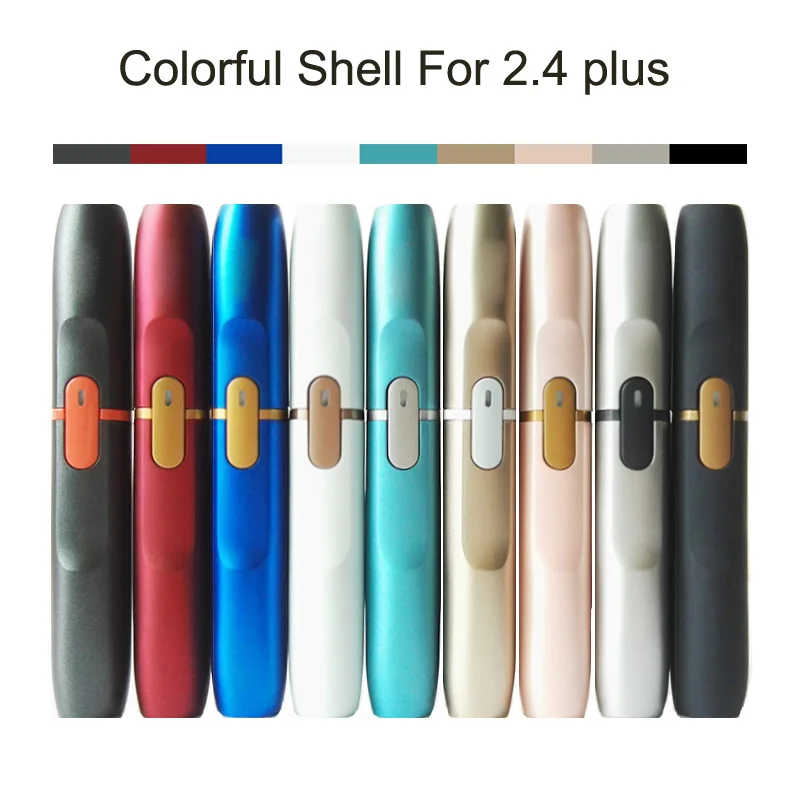 

E Cigarette shell IQOS 2.4 Plus 1Set Case Top Bottom Button Ring Set Repair Accessories Shell IQOS 2.4 Plus Case mens gift