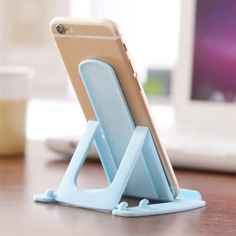  Universal Kunststoff 2 Ständen Schreibtisch Handy Halter Soporte Celular Blau Rosa Candy Farbe Schr