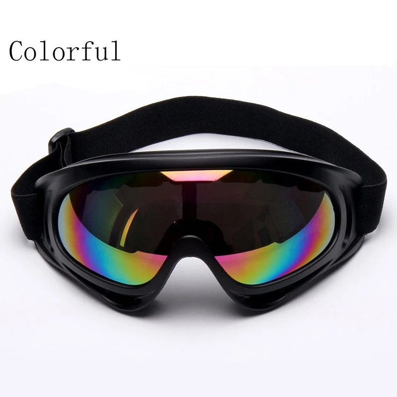 Professional Unisex Snow Windproof X400 UV Protection Outdoor Sports Anti-fog Ski Glasses Snowboard Skate Skiing Goggles#82829 - Цвет: Colorful
