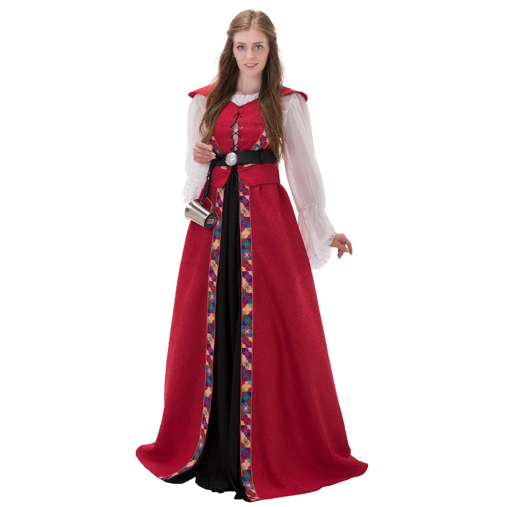 

Vintage Medieval Renaissance Dress 18th Century Civil War Victorian Wedding Dress Ball Gown Fantasy Halloween Costume
