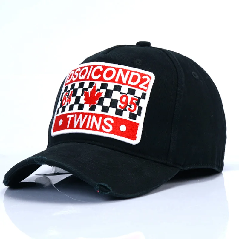 DSQ Baseball Cap Fitted Bone Casquette 