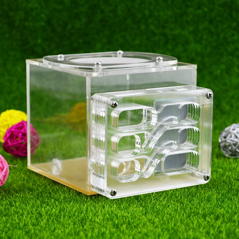 

11.7*8.6*9.5cm ant farm acryl, ant nests villa new pet advanced ants fram mania house insects ants Breeding