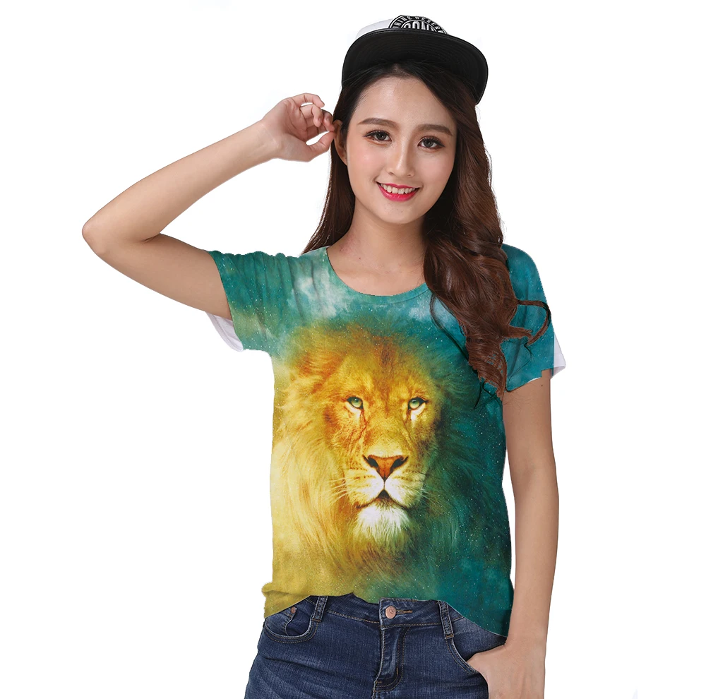 

Track Ship+Printed Vintage Retro Cool T-shirt Top Tee Noble Elegant Cosmos King Lion The Chronicles of Narnia 0201