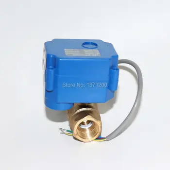 

Free shipping 1" DN25 DC12V (redce port) Brass Two Way Motorized Ball Valve, CR-05 Electrical Ball Valve With Position FeedBack