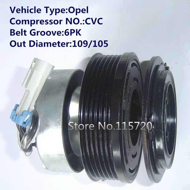 

CVC compressor clutch/AC compressor clutch/A/C compressor magnetic clutch 12V 6PK for opel