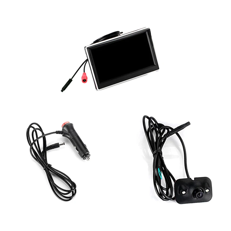 

5Inch Car HD LCD Screen Display Monitor with LED Rearview Backup Parking Camera Kit NR-shipping