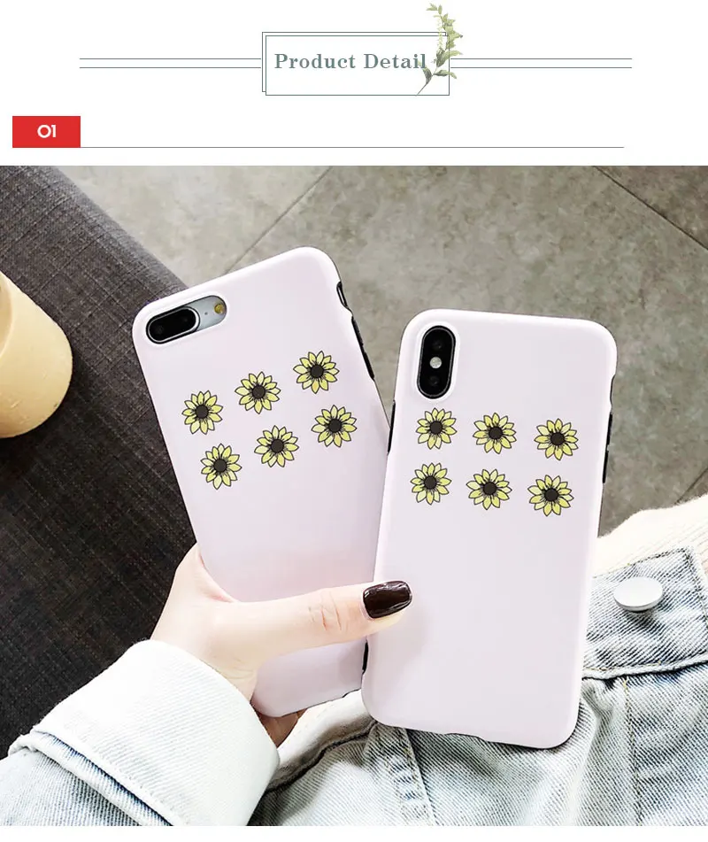 Silicone Flower Case For iPhone 8 8plus 7 7 Plus Cases Funda Phone Case For iphone 6 s 6s Plus X XR XS Max Cases Cover Coque   (18)