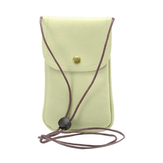 Stylish and Practical Leather Shoulder Pocket Wallet Case for Smartphones