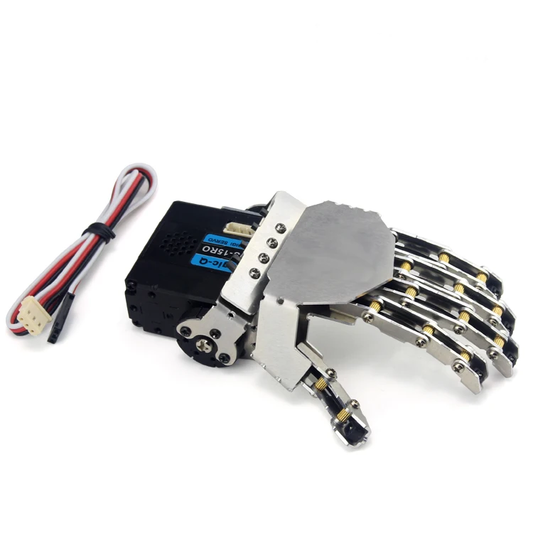 

Robot hand-five fingers/Metal manipulator arm/Mini bionic hand/Humanoid robot arm/gripper/car accessories/left/right/DIY