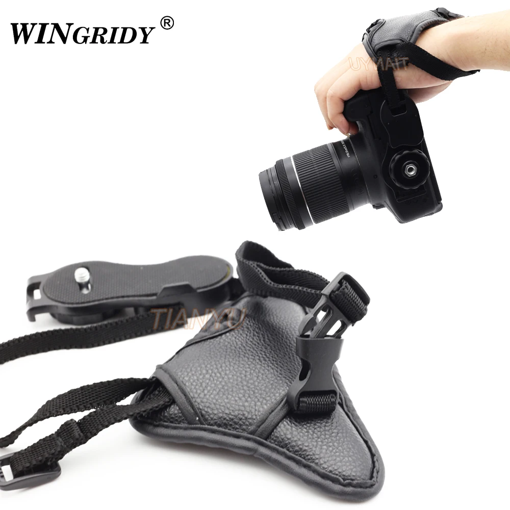 

High Quality triangular Leather Soft Hand Grip camera soft Wrist Strap for Nikon Canon Sony SLR/DSLR Camera