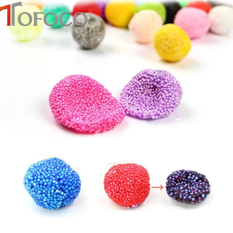 TOFOCO Colorful Handmade Soft Polymer Foam Modelling Clay Set Snow