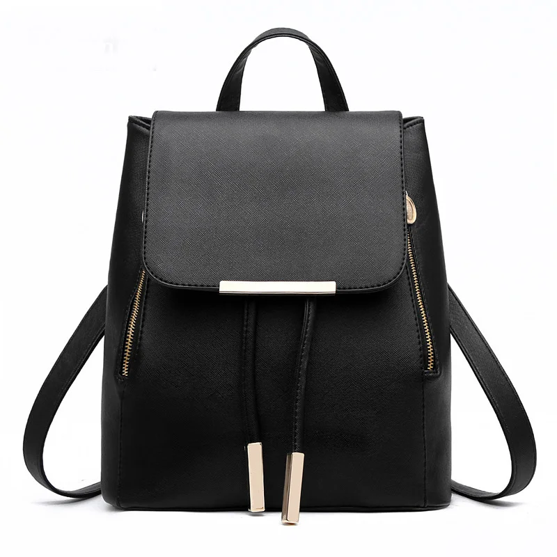 

Women Backpack High Quality PU Leather Mochila Escolar School Bags For Teenagers Girls Top-handle Backpacks Herald Fashion 2018