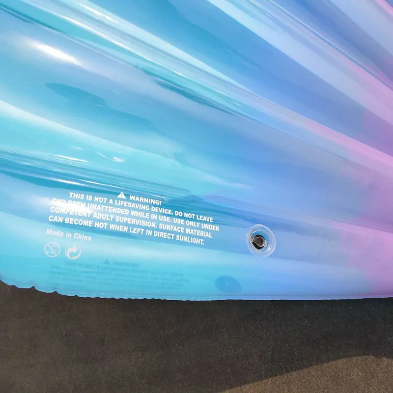 Гигантский фиолетовый и синий Морская ракушка с гребешком надувной бассейны для взрослых летние пляжные игрушки водные виды спорта