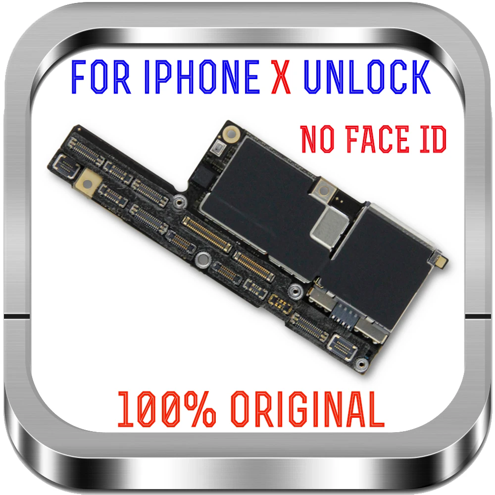 

High Quality Motherboard For iPhone X Without Face ID 100% Unlock Original Mainboard For iPhone X With Full Chips IOS System 256