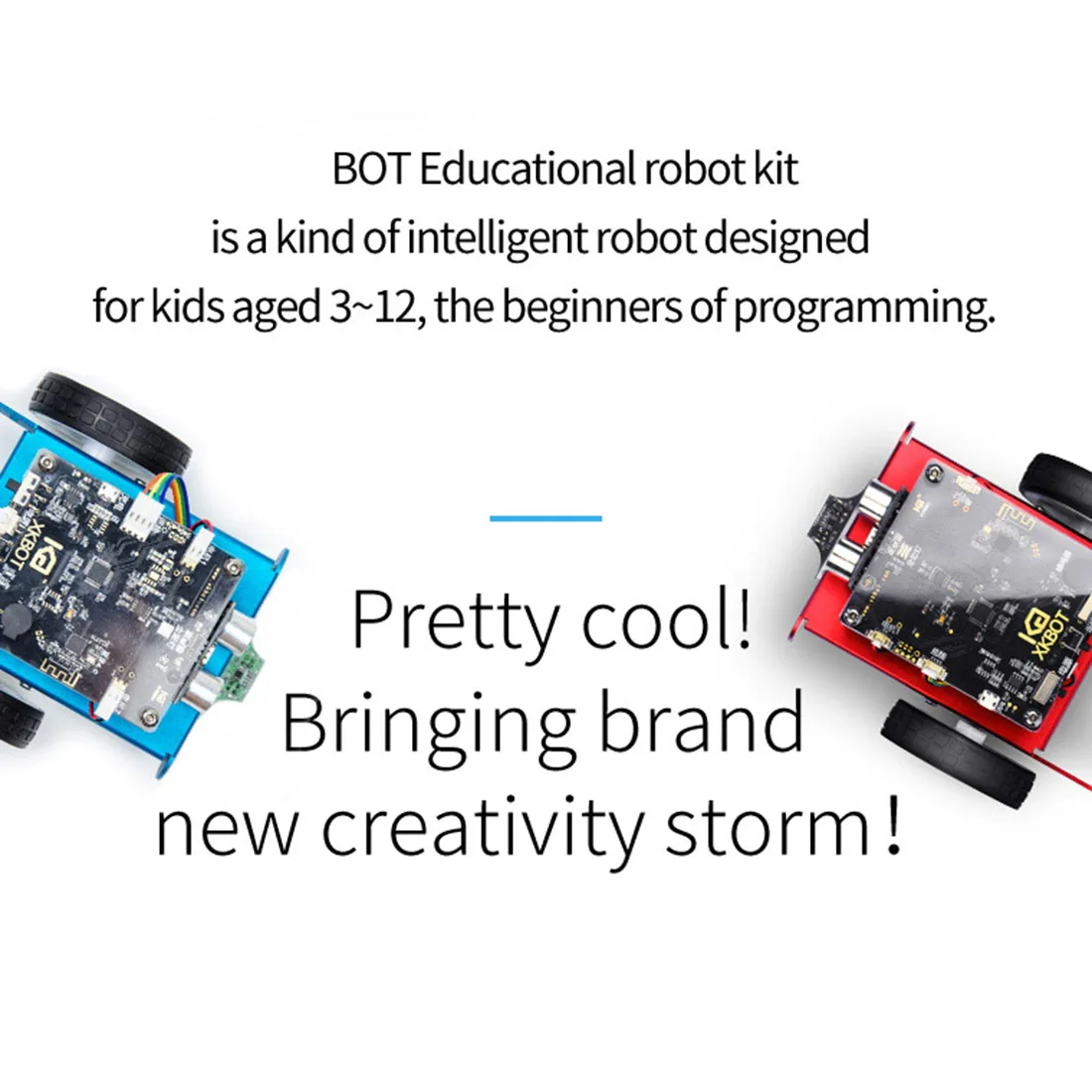 MODIKER DIY High Tech Smart Robot Car Kit APP Control Obstacle