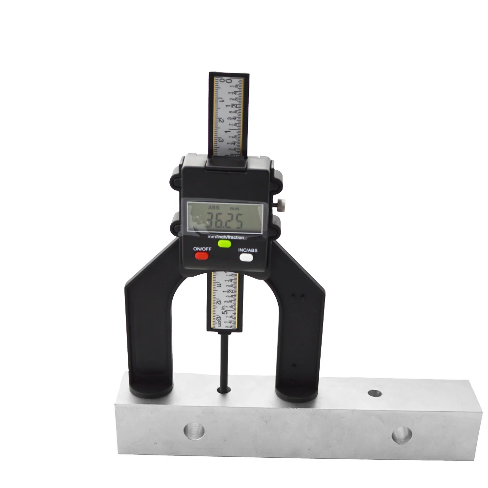 Digital Depth Gauge Tread Depth Gauge tester measure tool LCD Magnetic Self Standing Aperture 80mm