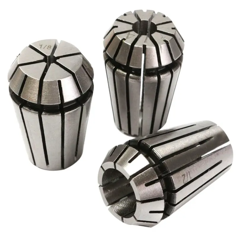 

3pcs ER20 Spring Collet Chuck Lathe Milling CNC Engraving Holder 1/8 inch 1/4 inch 1/2 inch