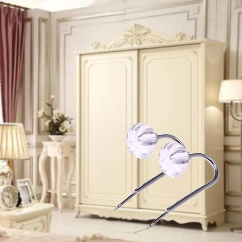 2 шт. винтажный настенный крючок с бронзовым кристаллом сумка для пальто вешалка