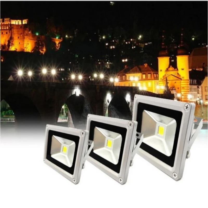 

LED Flood Light 10W 20W 30W LED Outdoor Lighting AC85-265V IP65 Waterproof LED Floodlight Reflector Wall Lamp Warm/cool White