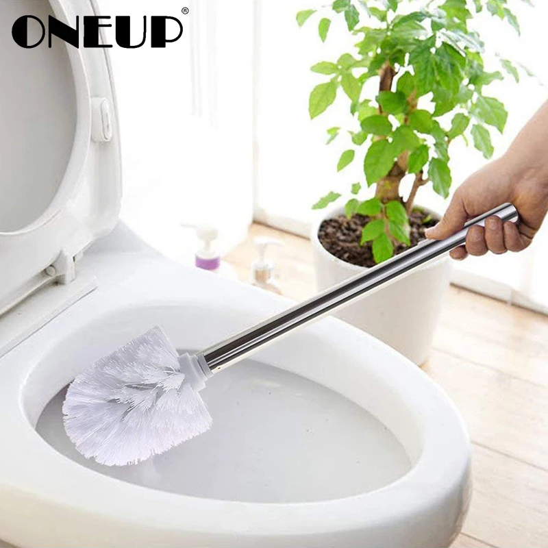 

ONEUP Bathroom Toilet Brush For Stainless Steel Handle Toilet Brush Suit Household WC Kitchen Bathroom Cleaning Brush Tools