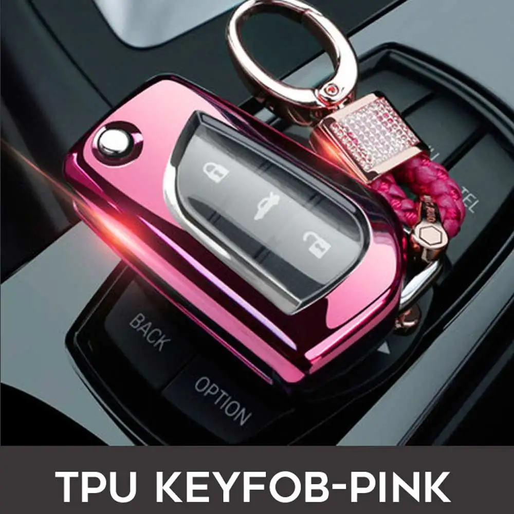 Option 3 Полная защита складной чехол для ключа для Toyota Rav4 Prius Camry Corolla Avensis Verso Yaris Aygo Scion TC IM - Название цвета: Option 3