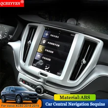 QCBXYYXH автомобильный Стайлинг автомобиля Центральная навигация наклейки с блестками авто внутренняя рамка украшения аксессуары для Volvo XC60