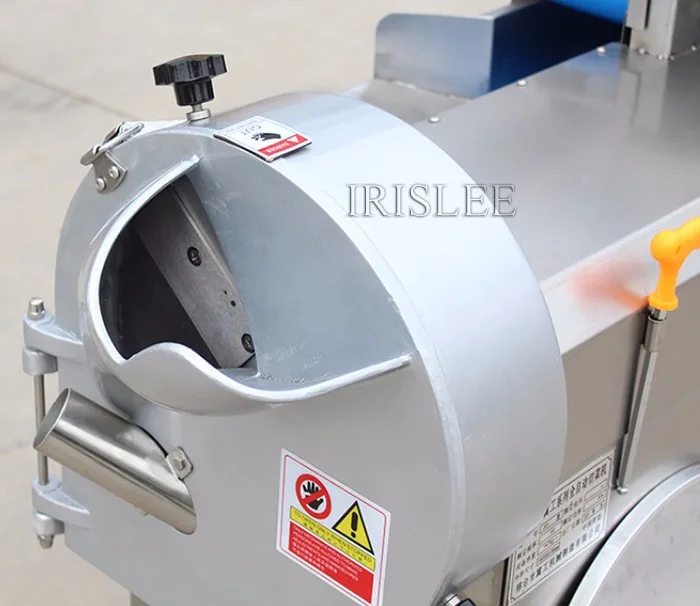 Растительные slicer. Полностью Автоматическая Растительного Перетасовки машина. В настоящее время три режущая головка машины для резки овощей