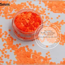 Tcf506 неоновый оранжевый красный Цвета 2.5 мм Размер устойчивы к воздействию растворителей блеск для ногтей Книги по искусству лака для ногтей или другие украшения DIY