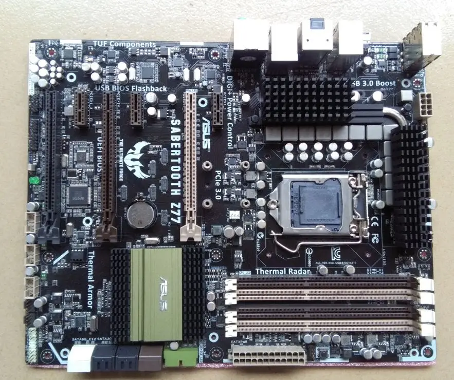 

original motherboard for ASUS TUF SaberTooth Z77 DDR3 LGA 1155 32GB for I3 I5 I7 USB2.0 USB3.0 Desktop motherboard Free shipping