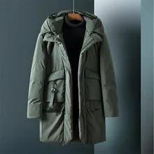 Зимнее уличное хлопковое пальто высокое качество Теплая мужская куртка ветрозащитная повседневная верхняя одежда пальто средней длины парки размера плюс 3XL