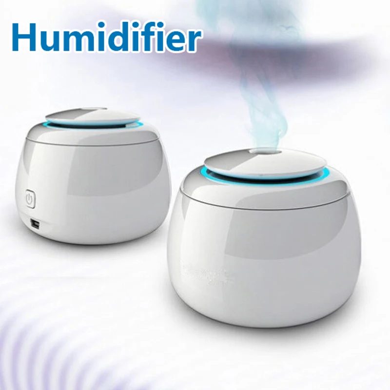 

LED Night Light USB Office Air humidifier Mute Anion Air Purifier Freshener Aroma Mist Steam Diffuser Lonizer Atomizer