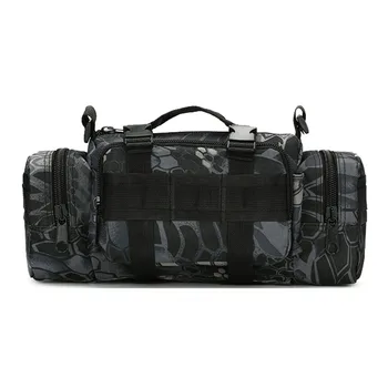 

Multi Pockets Adjustable Strap Camouflage Waist Bag Oxford Cloth Tactical Practical Sports Single Shoulder Camera Storage