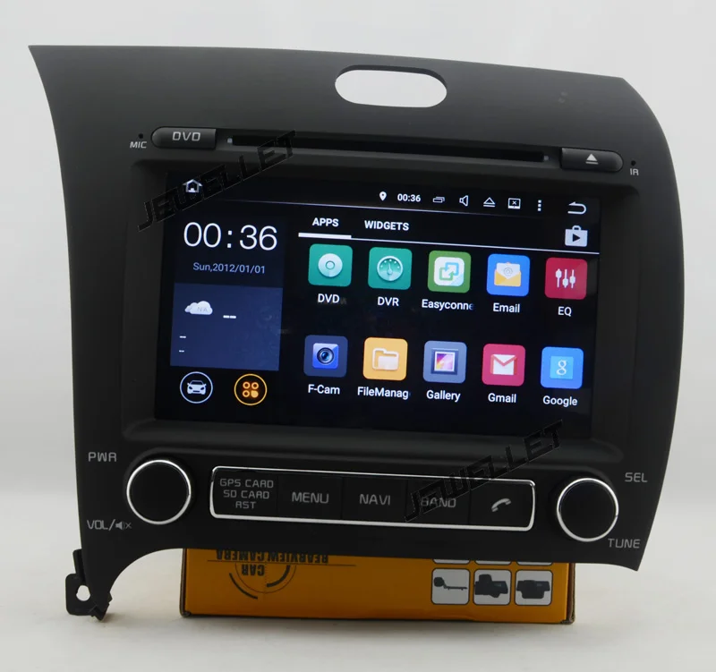 Flash Deal Quad core 1024*600 HD screen Android 9.0 Car DVD GPS radio Navigation for Kia Cerato forte 2014-2016 with 4G/Wifi DVR OBD 1080P 4