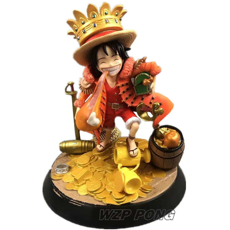 

18cm One Piece Monkey D Luffy Eating Chicken Legs Ver Figurine Dolls Toys PVC Action Figure Collectible Model Toy Birthday Gift
