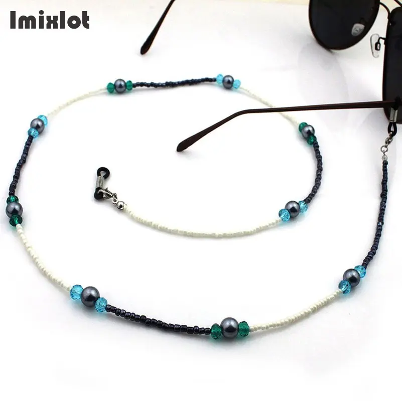 Цепочка для очков ручной работы нескользящая шнур ремешок на шею чтения цвет