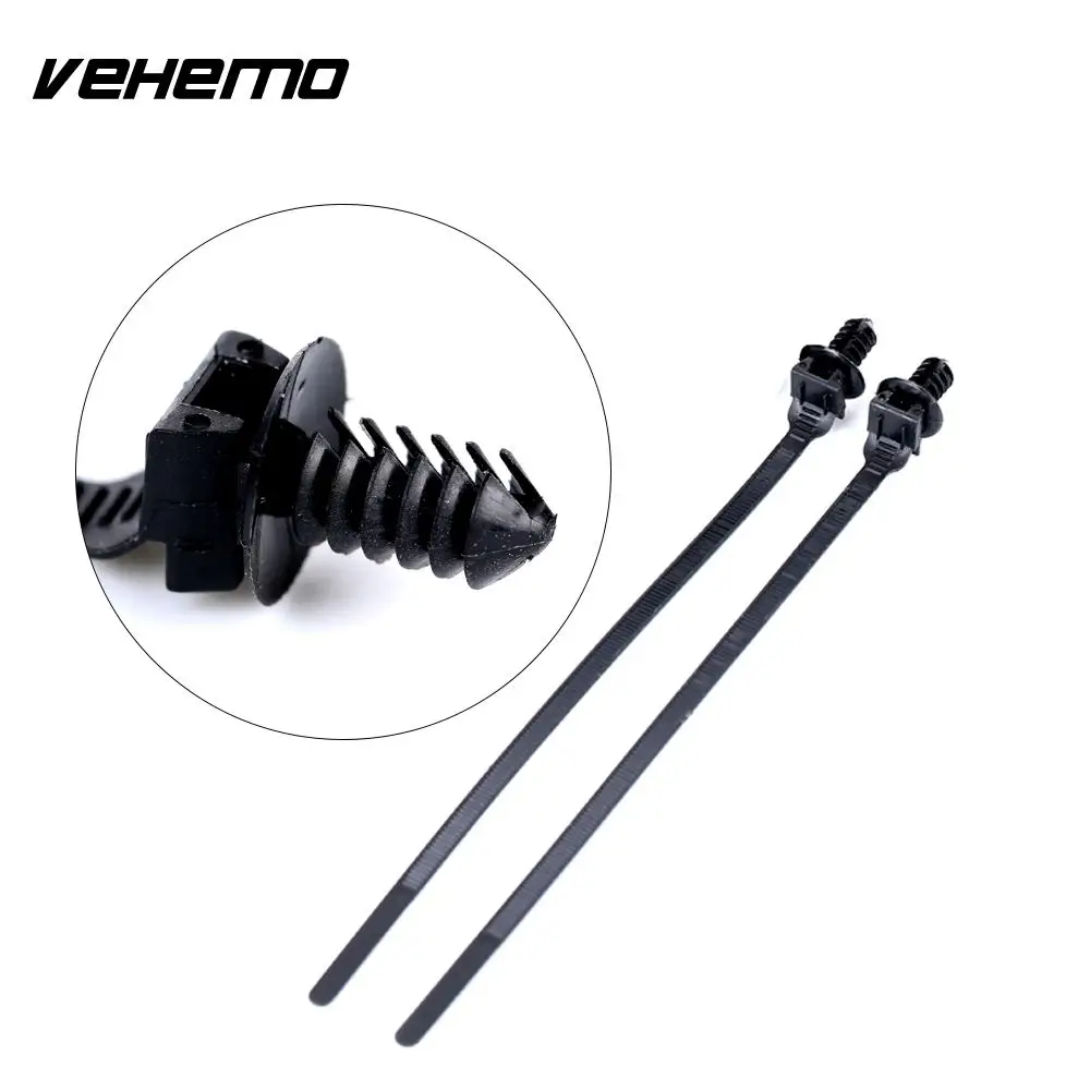 

VEHEMO Cars 30pcs Lock Tie Cable Ties Self Locking Auto Accessories Plug Universal Bundling Belt Field Household
